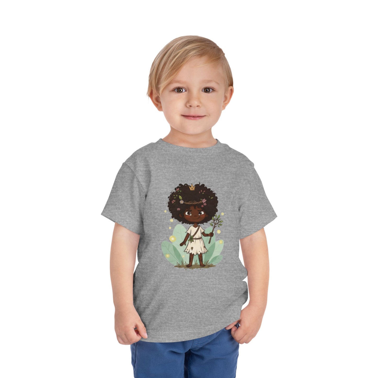 Toddler Nature Lover Tee, Kids Graphic T-Shirt, Cute Floral Toddler Tee, Birthday Gift, Playful Toddler Apparel, Eco-Friendly Kidswear