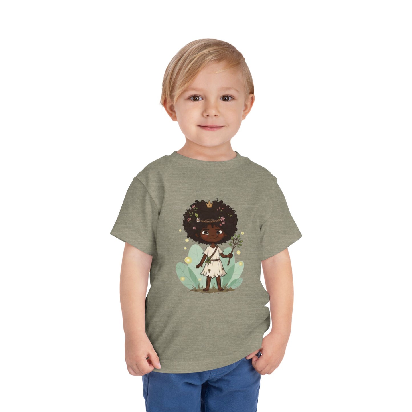 Toddler Nature Lover Tee, Kids Graphic T-Shirt, Cute Floral Toddler Tee, Birthday Gift, Playful Toddler Apparel, Eco-Friendly Kidswear