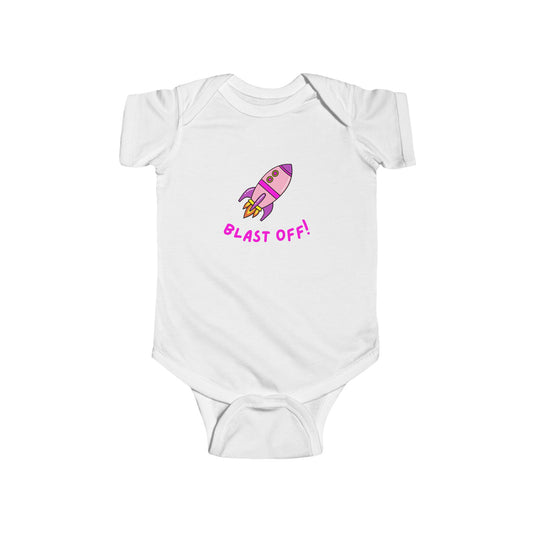 Space-Themed Baby Bodysuit, Baby Shower Gift, Cute Infant Outfit, Rocket Design Onesie, Newborn Gift, Fun Playtime Wear
