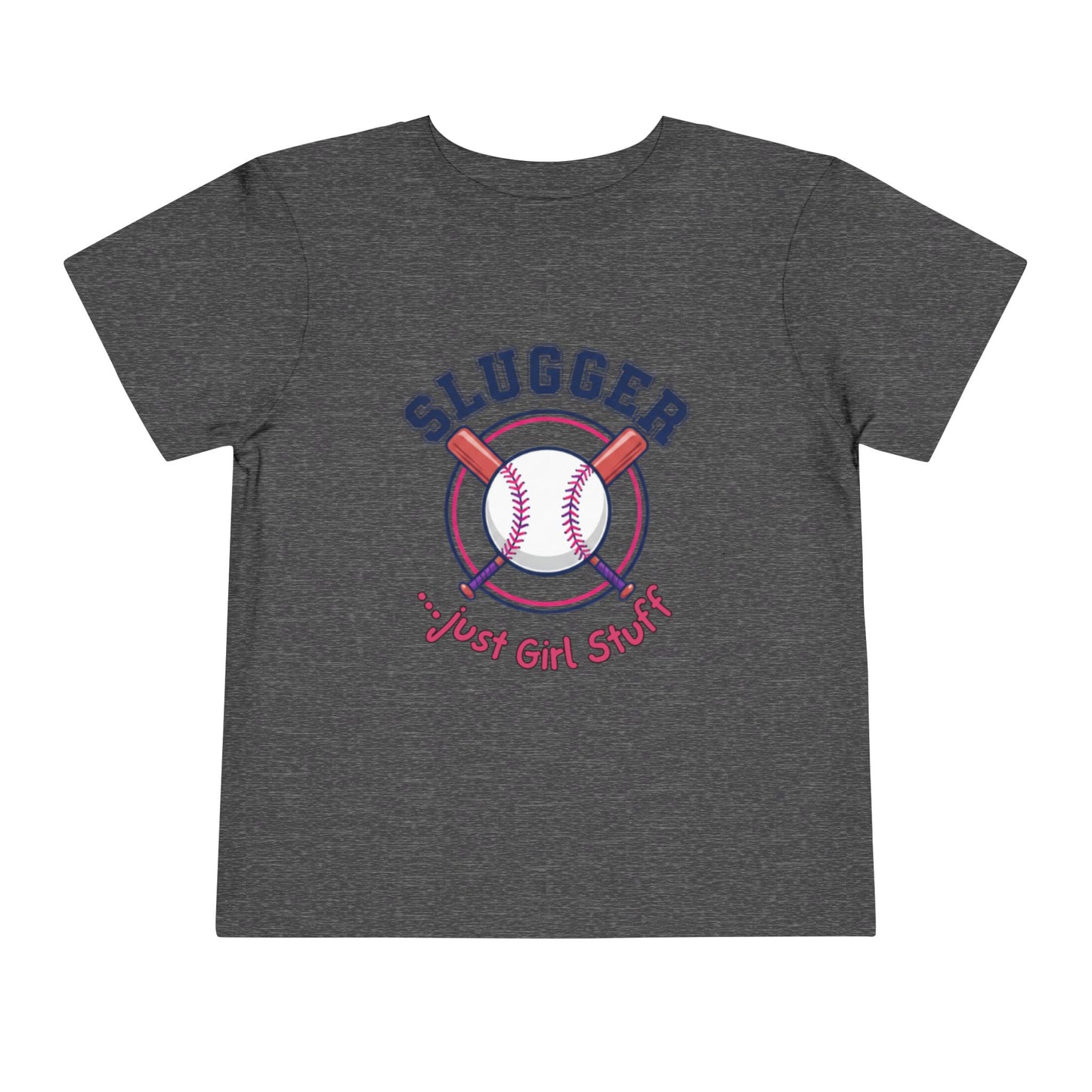 Baseball Slugger Toddler Tee, Kids Sports Shirt, Short Sleeve T-Shirt, Cute Toddler Clothes, Playful Gift for Little Athletes
