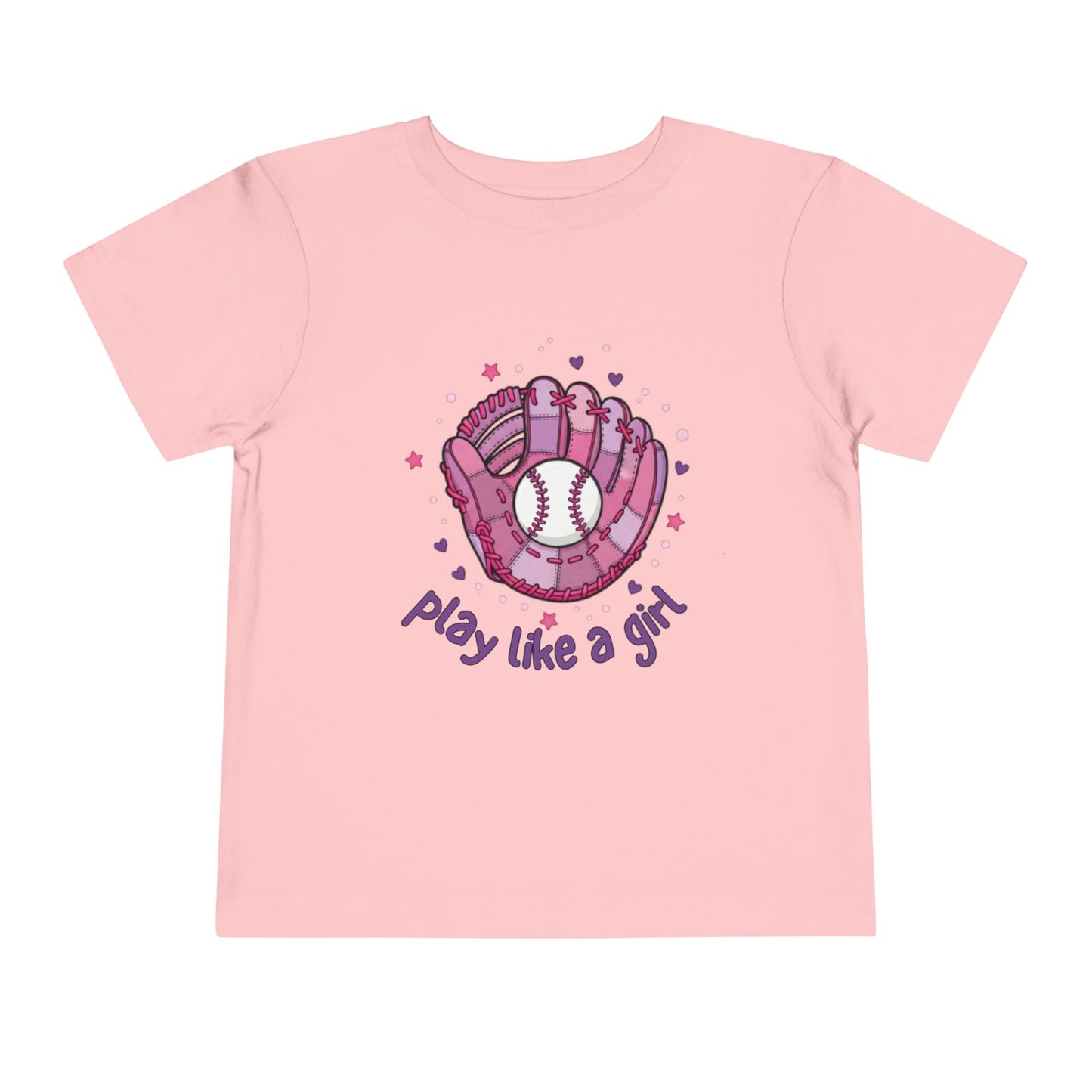Play Like a Girl Toddler Tee, Kids Baseball Shirt, Girls Sports Tee, Cute Toddler T-Shirt, Playful Gift for Young Athletes