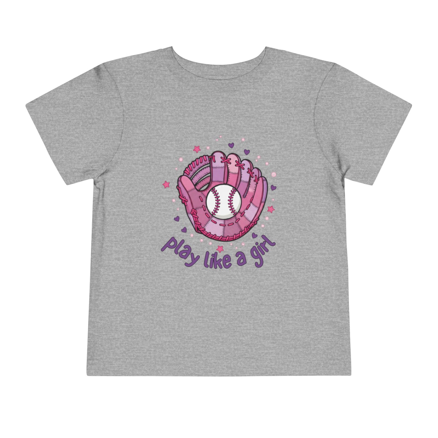 Play Like a Girl Toddler Tee, Kids Baseball Shirt, Girls Sports Tee, Cute Toddler T-Shirt, Playful Gift for Young Athletes