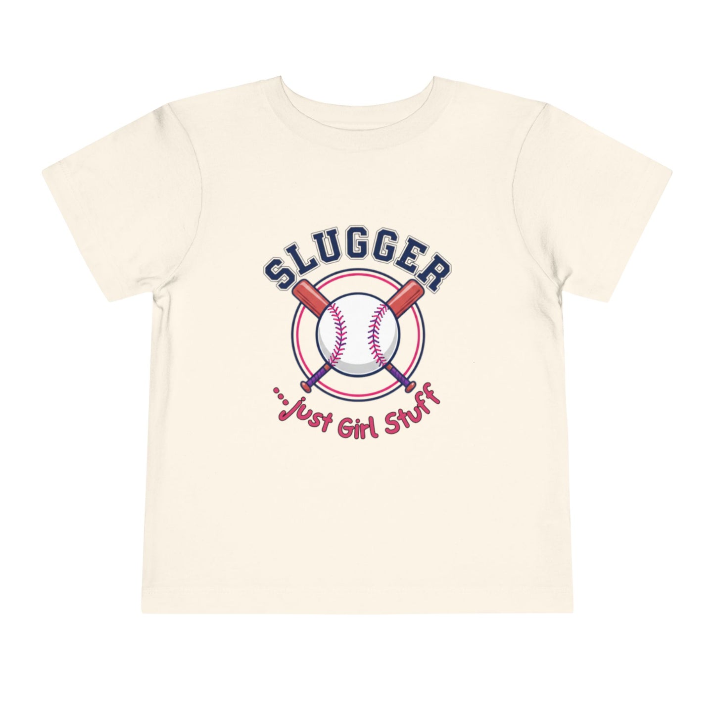 Baseball Slugger Toddler Tee, Kids Sports Shirt, Short Sleeve T-Shirt, Cute Toddler Clothes, Playful Gift for Little Athletes