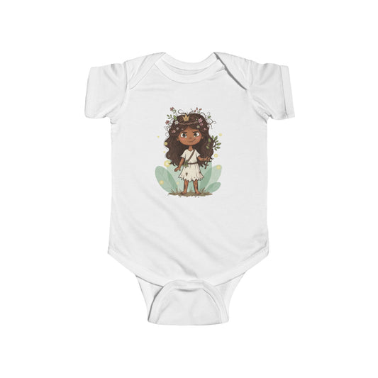 Whimsical Floral Infant Bodysuit, Baby Shower Gift, Newborn Clothing, Cute Baby Outfit, Spring Outfit, Toddler Apparel