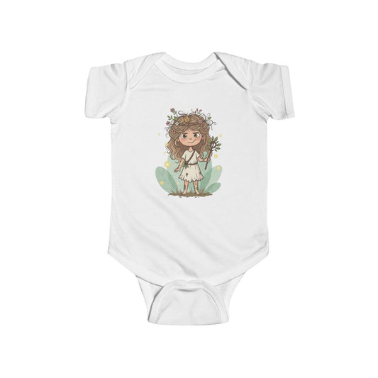 Whimsical Floral Infant Bodysuit, Cute Baby Dress-Up, Perfect Gift for New Parents, Spring Celebrations, Floral Design Baby Outfit
